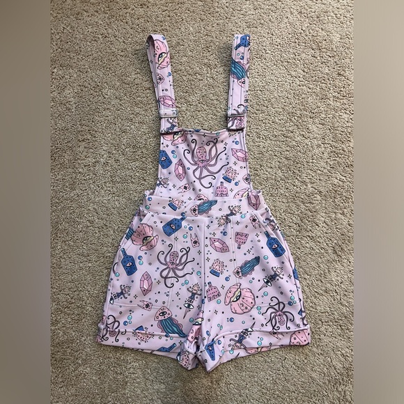 I WAS A TEENAGE SEA WITCH OVERALLS SIZE XS BM BLACKMILK NWOT - Picture 1 of 5